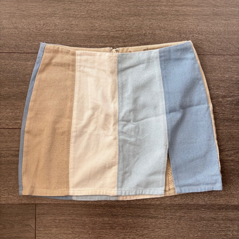 Altar'd State Striped Mini Skirt